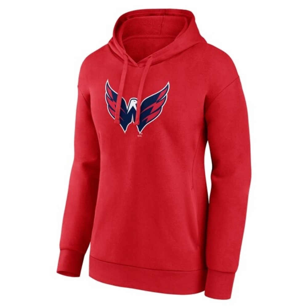 Majestic Red Hoodie with Washington Capitals logo